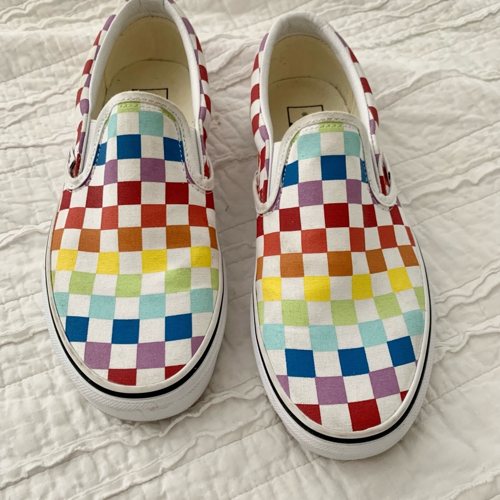 Vans Classic Slip-On Checkered Rainbow